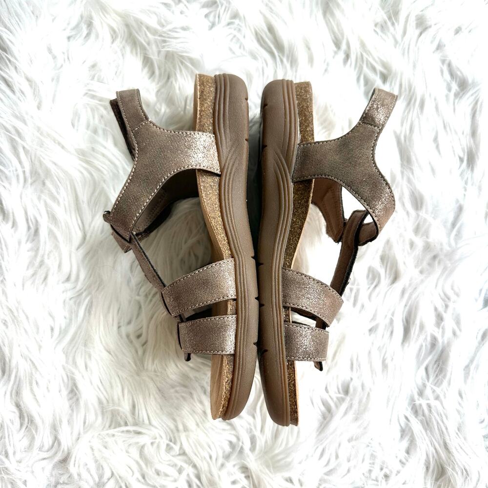 Clarks April Cove Bronze Metallic Sandals Size 8 NWT - Picture 9 of 13